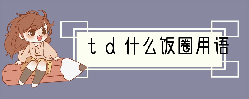 td什么饭圈用语