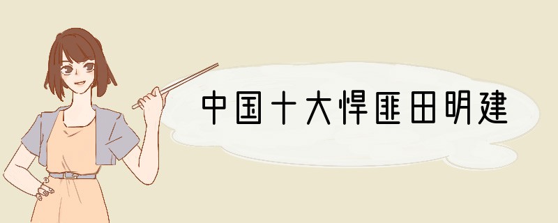 中国十大悍匪田明建