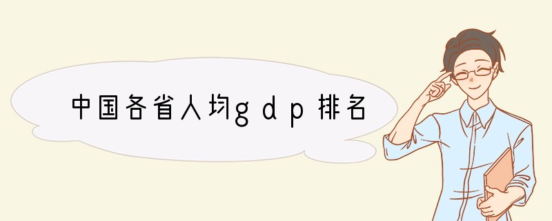中国各省人均gdp排名