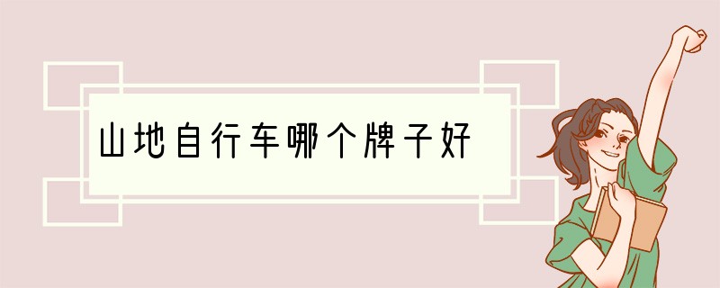 山地自行车哪个牌子好