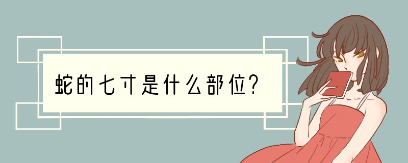 蛇的七寸是什么部位？